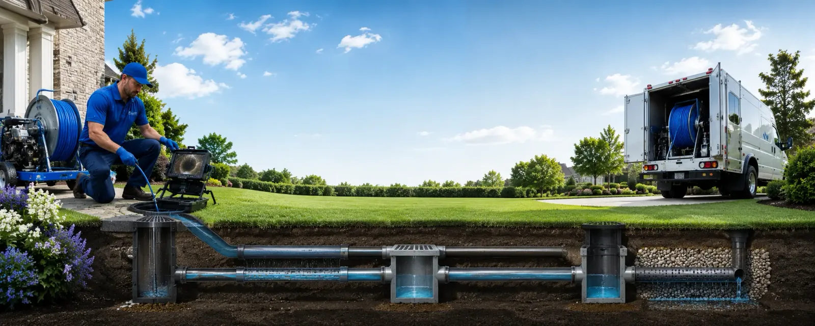 Outdoor drain cleaning information for Mantua, OH